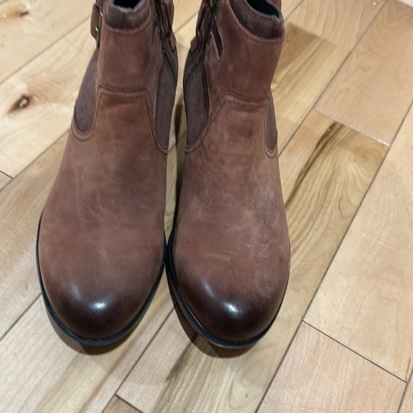 NEW Sorel Waterproof Brown Leather Boots/Booties Women’s sz 8 - Picture 3 of 6